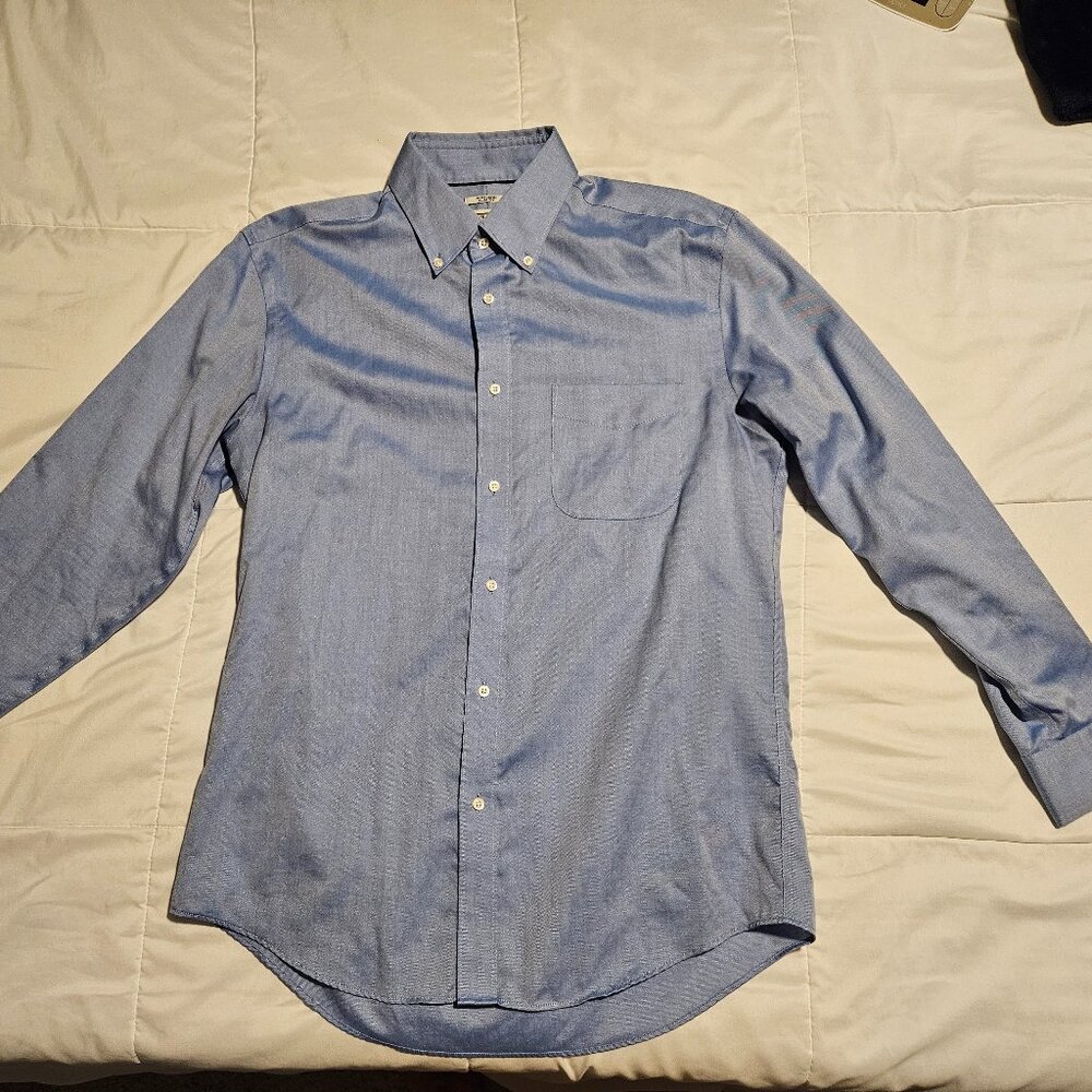 Jos. A Bank slim-fit blue dress shirt